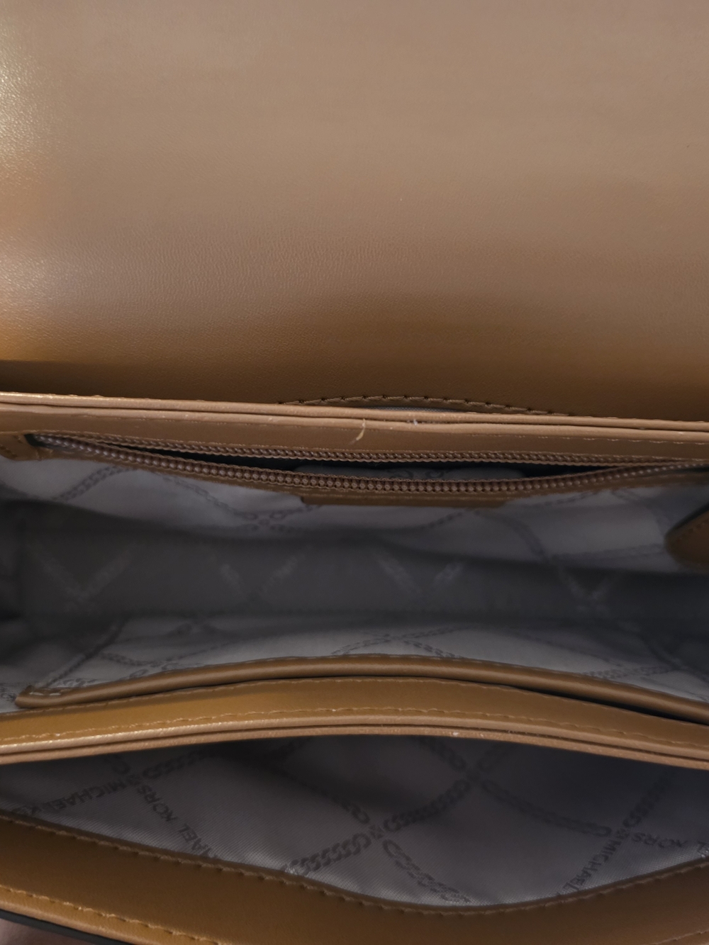 Michael Kors Brown/Black Logo Crossbody Bag with Stud Detail - Picture 4 of 6